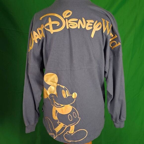 Walt Disney World 50 Womens‎ Blue Long Sleeve Mickey Mouse Spirit Jersey XS - Picture 2 of 4